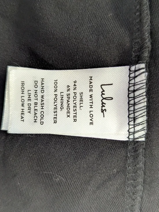 01349 Lulus Sparkle Mermaid Maxi Dress Black size Small evening formal wedding - Picture 8 of 8